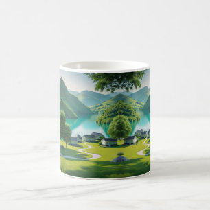 Caneca De Café "Tranquilidade Turquesa em cada Sip"