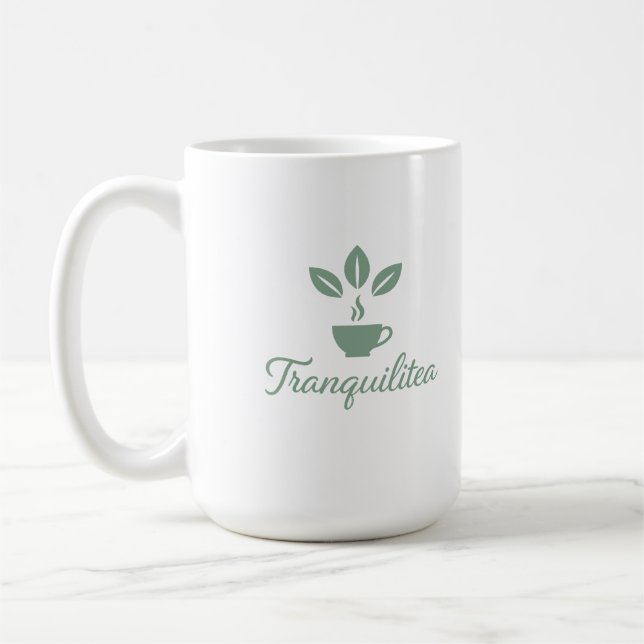 Caneca De Café Tranquilitea Funny Calm Tea Lover (Esquerda)