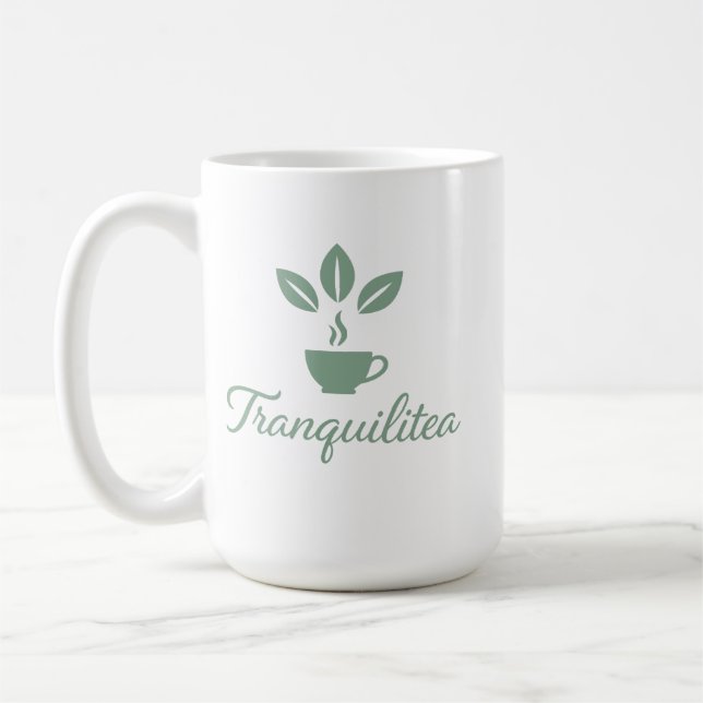 Caneca De Café Tranquilitea Funny Calm Tea Lover (Esquerda)