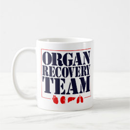 Caneca De Café Transplante de Aquisição de Órgãos da Equipe de Re