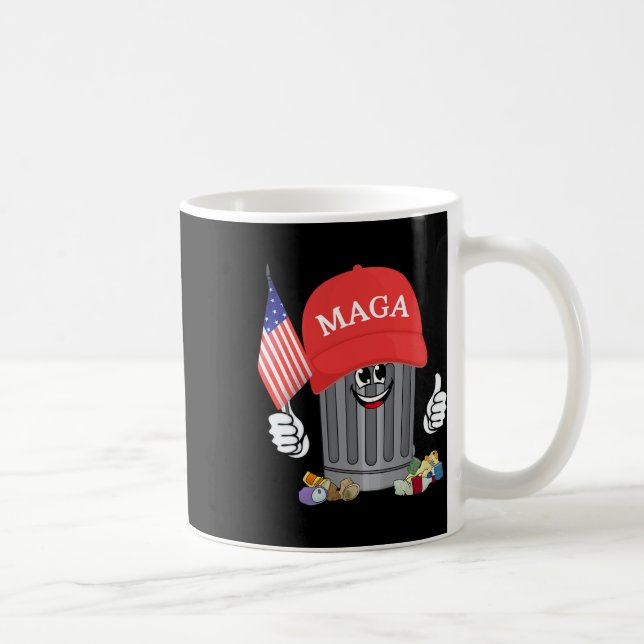 Caneca De Café Trapézio de lixo O lixo pode cartografar Fu (Direita)