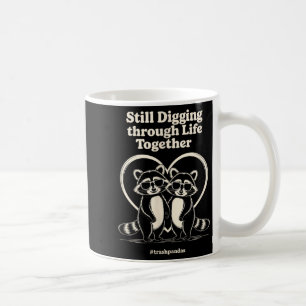 Caneca De Café Trashpandas Ainda Cavando Juntos Através da Vida C