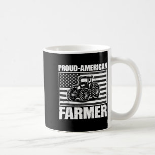 Caneca De Café Trator Antigo Bandeira dos EUA Orgulhoso Fazendeir