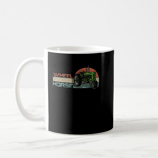Caneca De Café Trator de Jardim de Rodas (Esquerda)