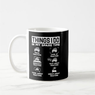 Caneca De Café Tratores Engraçados amando coisas que faço no meu 