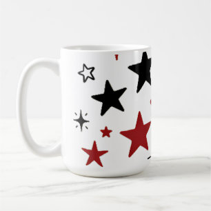 Caneca De Café Travesseira com Estrelas Coloridas em Estampa de D