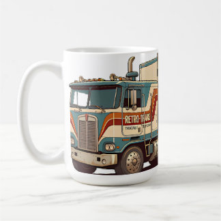 Caneca De Café Travesseira Decorativa de Caminhão Semi-Reboque Vi