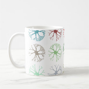 Caneca De Café Travesseiro decorativo de arte neuronal Abstrato m