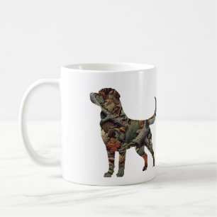 Caneca De Café Travesseiro decorativo Labrador com Camouflage