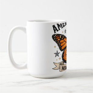 Caneca De Café Travesseiro Lombar Vintage Monarch Butterfly Ícone