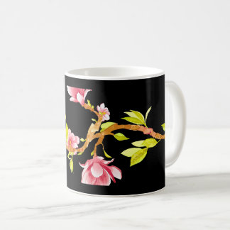 Caneca De Café Travesseiro Magnólia Preto