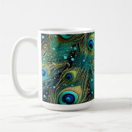 Caneca De Café Travesseiro Peacock Passion