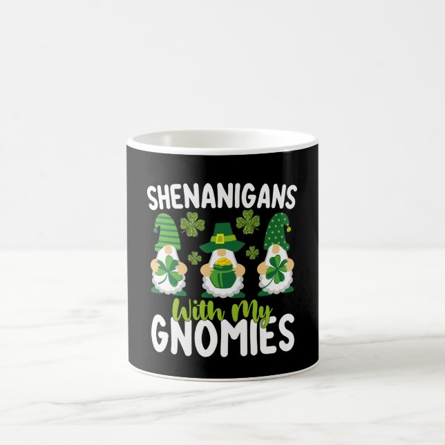 Caneca De Café Travessuras Com Meus Gnomos Gnome Dia de São Patrí (Centro)
