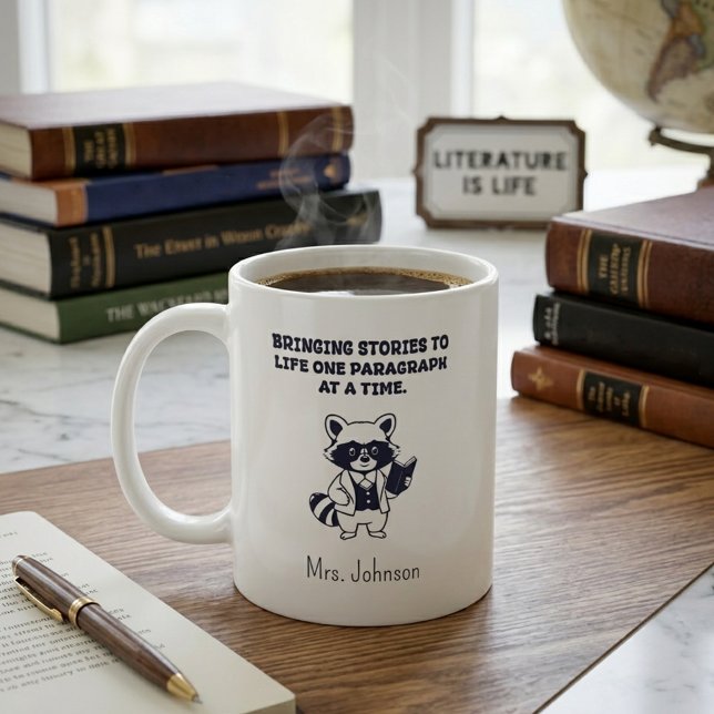Caneca De Café Trazendo Histórias à Vida Parágrafo por Parágrafo (Criador carregado)
