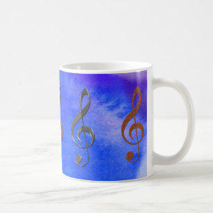 Caneca De Café Treble Cleff Music-Lover Mugs