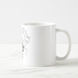 Caneca De Café Trecho de esboço de arte na Pop