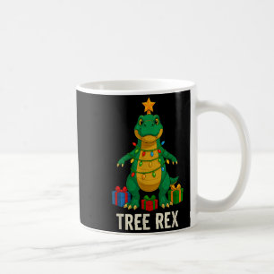 Caneca De Café Tree Rex Dinossauro Engraçado Natal