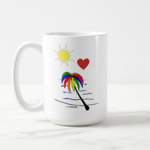 Caneca De Café Tree Sunny Palm Coffee Mug