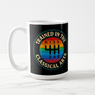 Caneca De Café Treinado na Transmissão Manual de Artes Clássicas