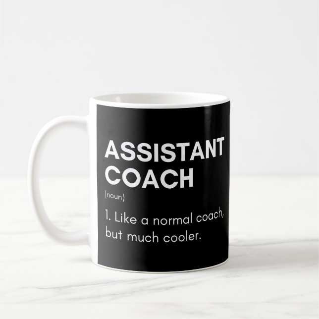 Caneca De Café Treinador Assistente Definição de Instrutor Engraç (Esquerda)