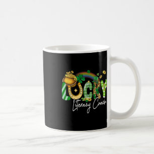 Caneca De Café Treinador de Alfabetização Sortudo Dia de São Patr