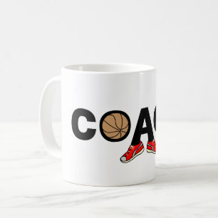 Caneca De Café Treinador de Basquete