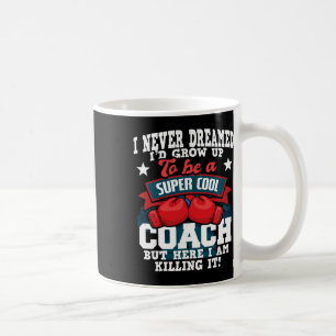 Caneca De Café Treinador de Boxe - Kickboxing Kickboxer Academia