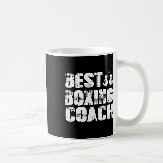 Caneca De Café Treinador de Boxe Kickboxing Kickboxer Boxeador  (Direita)