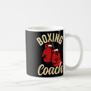 Caneca De Café Treinador de boxe legal Luvas vermelhas Kickboxing