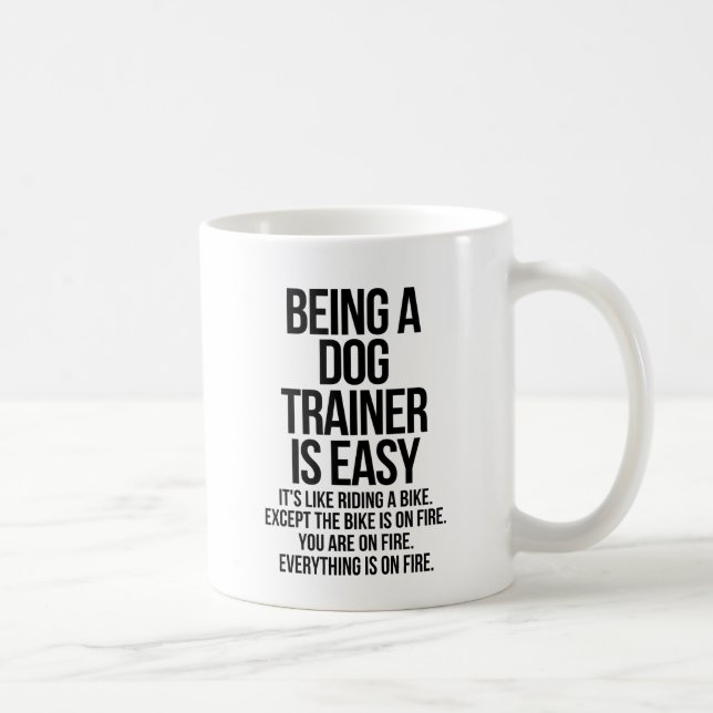 Caneca De Café Treinador de cães (Direita)