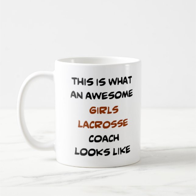 Caneca De Café treinador de lacrosse, incrível (Esquerda)