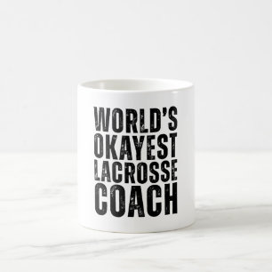 Caneca De Café Treinador de Lacrosse mais Okayest do Mundo Engraç