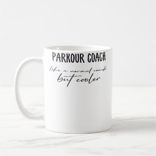 Caneca De Café Treinador de Parkour Engraçado Definição Treinador