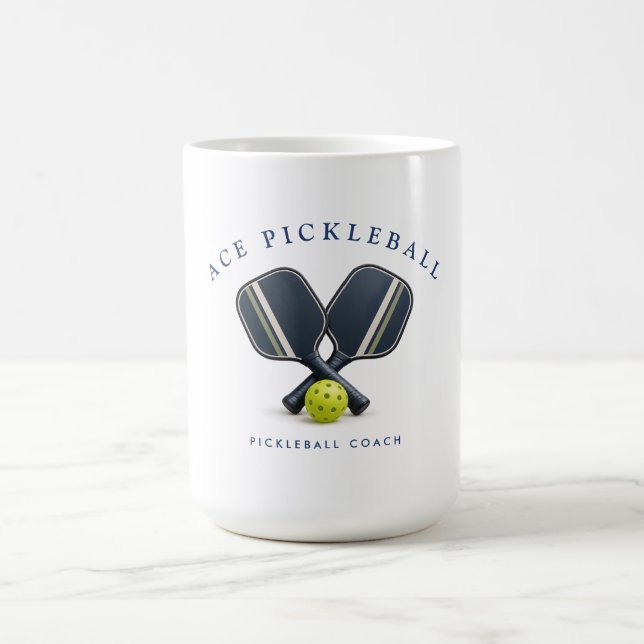 Caneca De Café Treinador de Pickleball (Centro)