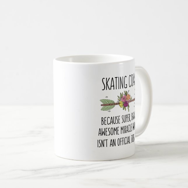 Caneca De Café Treinador de Sking Dift Idea Coffee Mug (Frente Esquerda)