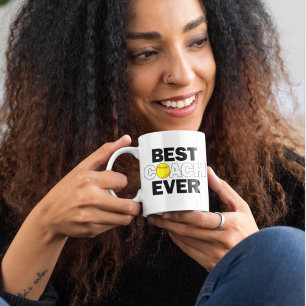 Caneca De Café Treinador de Softball MELHOR TREINADOR SEMPRE Coff
