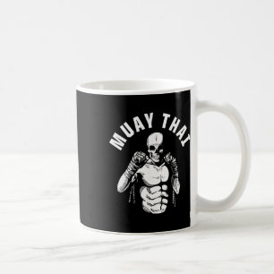 Caneca De Café Treinador do Clube de MMA Lutador de Esqueleto de