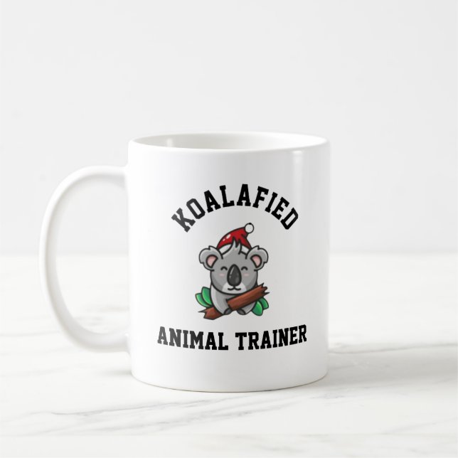 Caneca De Café Treinador em Animais Koalafied (Esquerda)