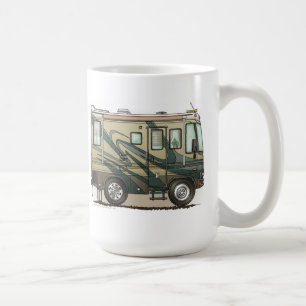 Caneca De Café Treinador grande bonito Motorhome do campista