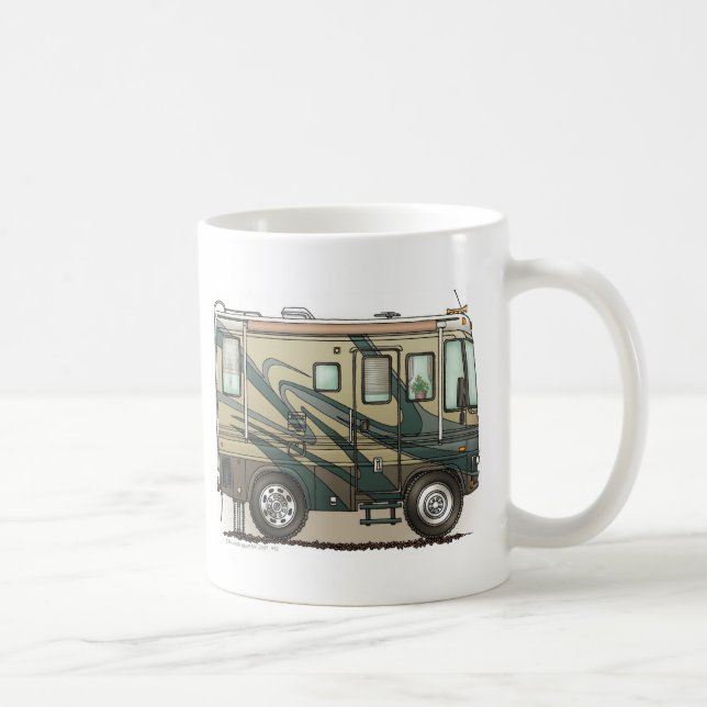 Caneca De Café Treinador grande bonito Motorhome do campista (Direita)