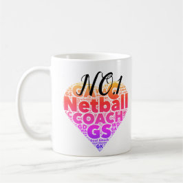 Caneca De Café Treinador inspirador do Netball No.1