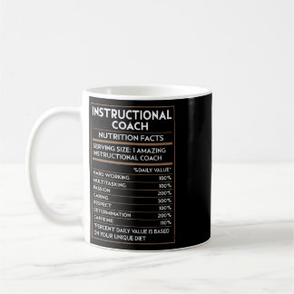 Caneca De Café Treinador Instrucional de Professor Fatos de Nutri