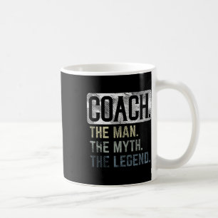 Caneca De Café Treinador Mito Lenda Bysketbyll Pe Futebol de fute