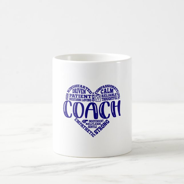 Caneca De Café Treinador, treinador de dança, apreciação, alegria (Centro)