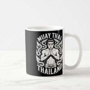 Caneca De Café Treinamento de Muay Thai Kickboxing Tailândia Vint