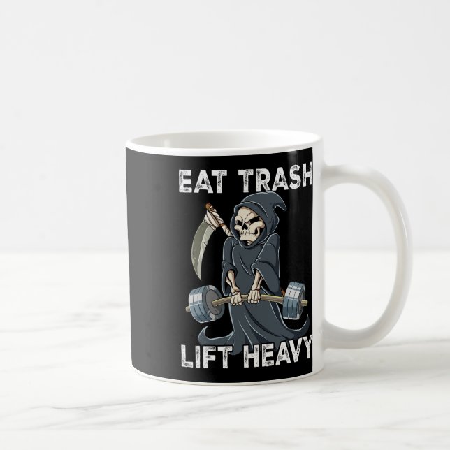 Caneca De Café Treinamento em Peso de Gym da Reapper Comer Lixo P (Direita)