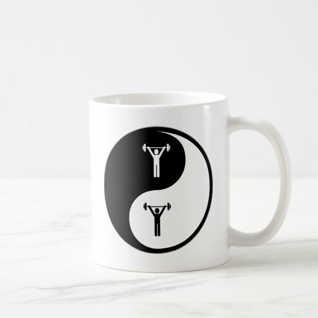 Caneca De Café Treinamento pessoal de Yin Yang (Direita)
