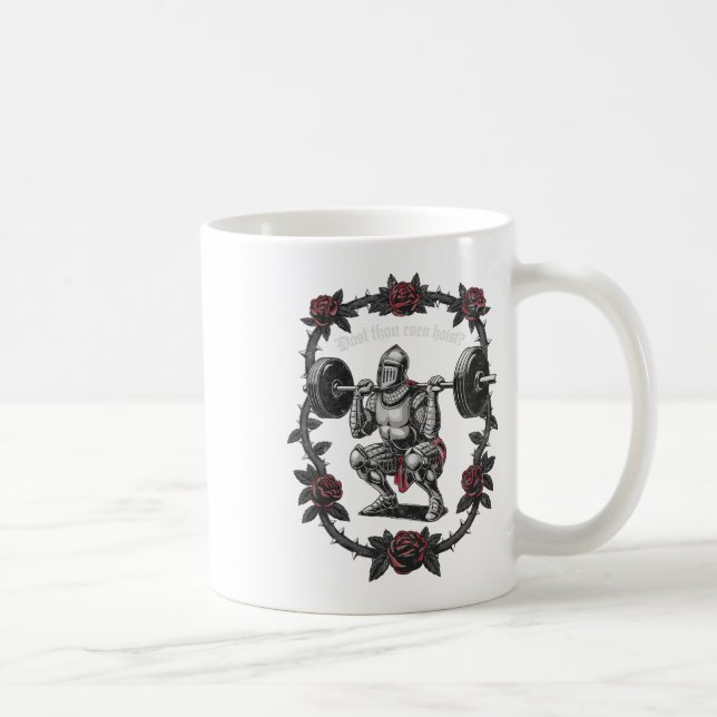 Caneca De Café Treinas Mesmo com Peso de Cavaleiro G (Direita)
