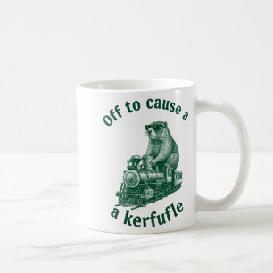 Caneca De Café Trem a vapor do esquilo marmota parte para causar 