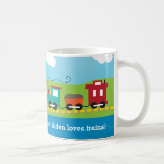 Caneca De Café Trem bonito do Choo Choo do miúdo